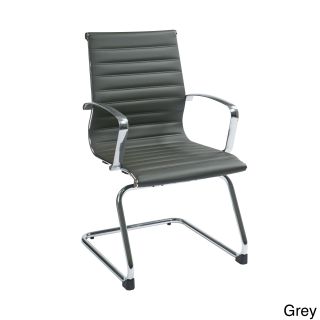 Office Star Products Mid Back Eco Leather Visitors Chair