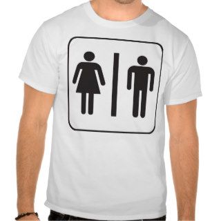 Men and Women Bathroom t shirt