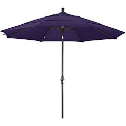 11 foot Fiberglass Pacifica Dark Purple Crank And Tilt Umbrella