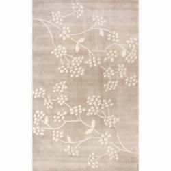 Nuloom Handmade Pino Beige Spring Season Floral Rug (6 X 9)