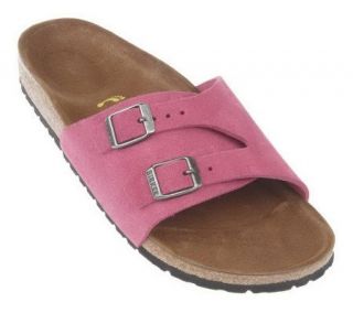 Birkenstock Suede Single Band Sandals with Double Buckle —