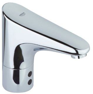 GROHE 36212000 Europlus E Touch Free Centerset Lavatory Faucet, Chrome   Touchless Bathroom Sink Faucets  