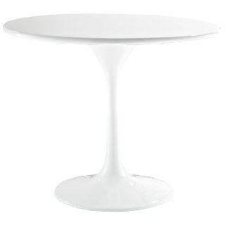 Shop LexMod 24" Eero Saarinen Tulip Side Table in White at the  Furniture Store. Find the latest styles with the lowest prices from LexMod
