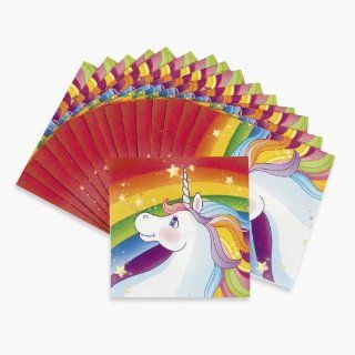 Unicorn Rainbow Beverage Napkins (16 pc) Toys & Games