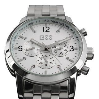 ESS Men Gent's Luxury Stainless Steel Elegant White Automatic Mechanical Watch WM279 ESS at  Men's Watch store.