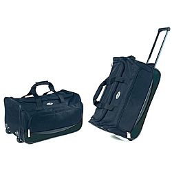 Overland Travelware 22 inch Rolling Carry on Upright Duffel Bag