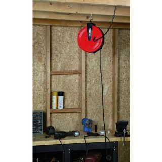 Ironton Retractable Cord Reel — 30-Ft., 3 Outlets, 10 Amps  Cord Reels