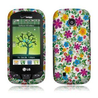 Flower Garden Hard Faceplate Cover Phone Case for LG Cosmos Touch VN270 Cell Phones & Accessories