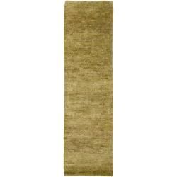 Illyengo 268 Handwoven Green Natural fiber Hemp Rug