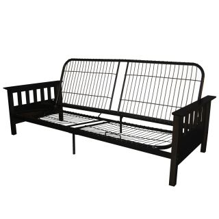 Epicfurnishings Provo Queen size Mission style Futon Frame Black Size Queen