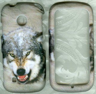 snow angry wolf LG Cosmos Touch VN270 VERIZON PHONE COVER snap on skin Cell Phones & Accessories