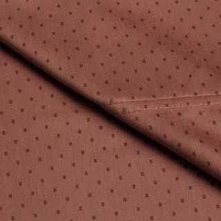 Elite Home Products Carlton Printed Dot King Or Cal King size Sateen Sheet Set Red Size King