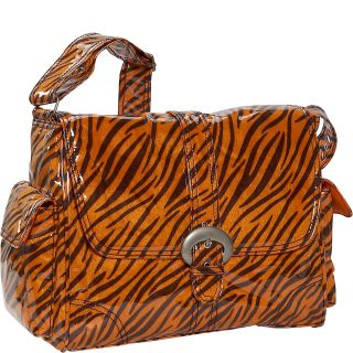 Kalencom Tiger Fur Laminated Buckle Bag