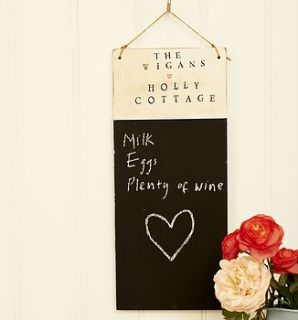 personalised chalkboard by abigail bryans designs