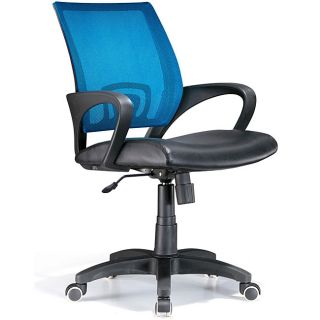 Leatherette Blue Office Chair