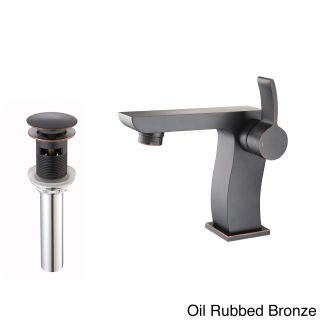 Kraus Sonus Single Lever Bas inch Faucet/ Pop Up Drain Withoverflow Chrome