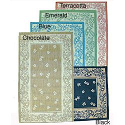 Paisley Floral Indoor/ Outdoor Area Rug (53 X 76)