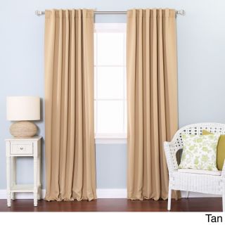 None Insulated Thermal Blackout 84 inch Curtain Panel Pair Tan Size 52 x 84