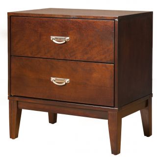Furniture Of America Furniture Of America Ridge Brown Cherry 2 drawer Nightstand Brown Size 2 drawer