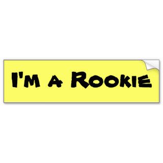 New Rookie Driver Bumper Sticker