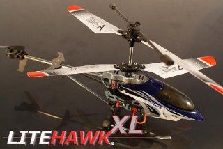 LiteHawk 285 31333 Mini Helicopter (Approximately 12" Long Nose to Tail), X Large Toys & Games