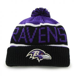 NFL Calgary Knit Hat with Pom Pom   Ravens