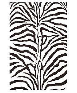Hand tufted Zebra Stripe Wool Rug (8 9 X 13)