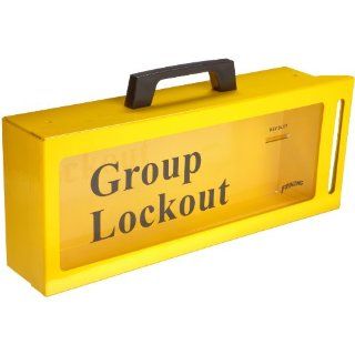 Brady Wall Mount Group Lock Box for Lockout/Tagout, Metal Industrial Lockout Tagout Kits