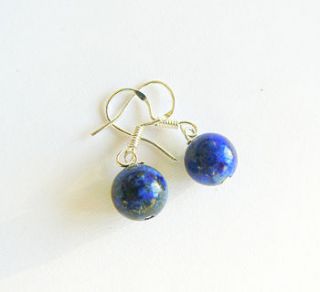 lapis lazuli drop earrings by clutch and clasp
