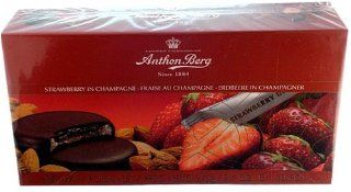 Anthon Berg Strawberry In Champagne ( 275 g )  Candy And Chocolate Covered Fruits  Grocery & Gourmet Food