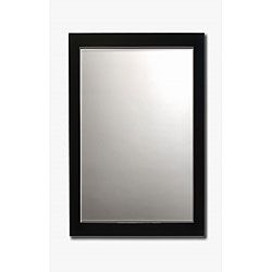 Barewalls Black Framed Beveled Wood/glass Wall Mirror Black Size Large