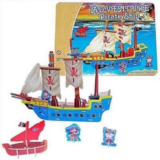 make your own pirate boat ship by sleepyheads