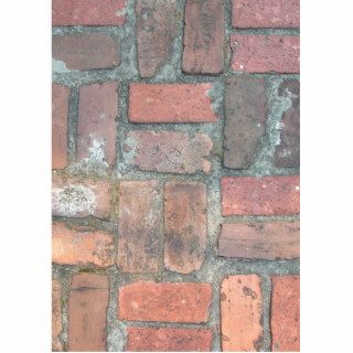 Red Brick Vintage Cobblestone texture Photo Sculptures