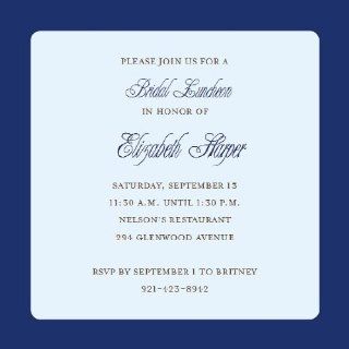 Dark Blue And Light Blue Square Party Invitations Health & Personal Care