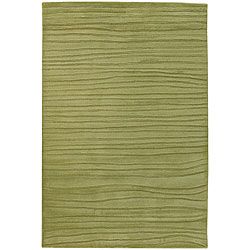 Hand tufted Mandara Spring green Wool Rug (79 X 106)