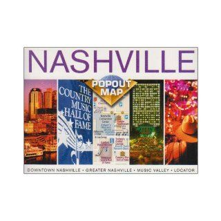 Nashville, Tennessee Popout Map Downtown Nashville, Greater Nashville, Music Vally, Locater Compass Maps LTD. 9781841393896 Books