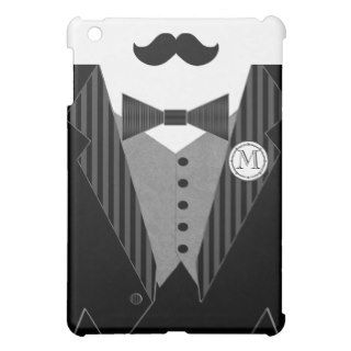Monogram Tuxedo Mustache iPad Mini Case