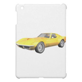 1970 Corvette Sports Car Yellow Finish iPad Case