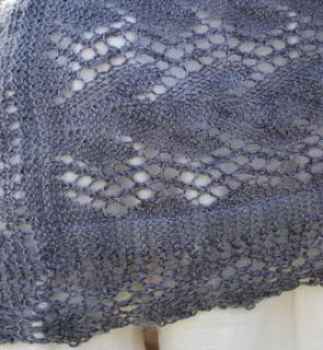 lace knit mohair shawl by damson & slate