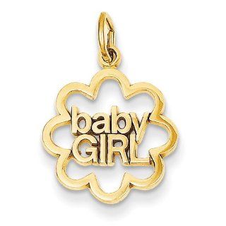 14k Baby Girl Charm Jewelry