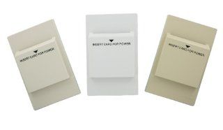 Leviton HKSWP DX 120 277V Hospitality Key Card Switch with Color Change Kit   Electrical Outlet Boxes  