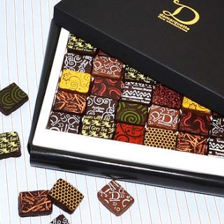 ganache chocolate selection box 30 chocs by demarquette fine chocolates