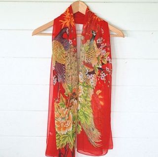 japanese peacock scarf by penelopetom direct ltd