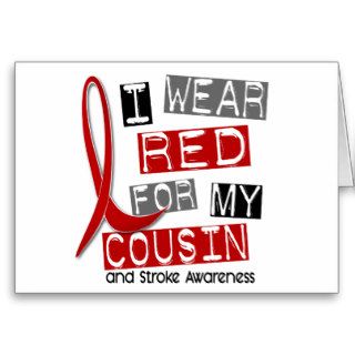 Stroke I WEAR RED FOR MY COUSIN 45 Cards