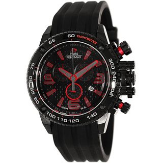 Swiss Precimax Men's 'Forge Pro Sport' Stainless Steel Black dial Swiss Chronograph Watch Swiss Precimax Men's More Brands Watches