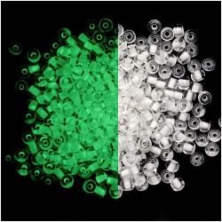 Beadaholique Czech Glass 6/0 Crystal Glow in the dark Seed Beads (2 ounce Pack) Beadaholique Loose Beads & Stones