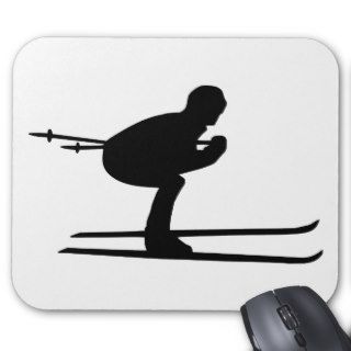 Ski Downhill Mouse Pads