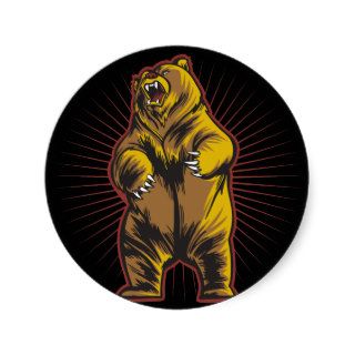 Angry Bear Stickers