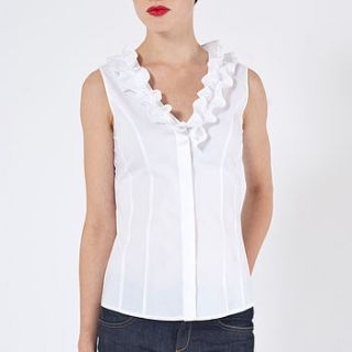 diana sleeveless summer blouse by the shirt company