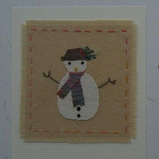 hand crafted applique christmas card by shy violet interiors